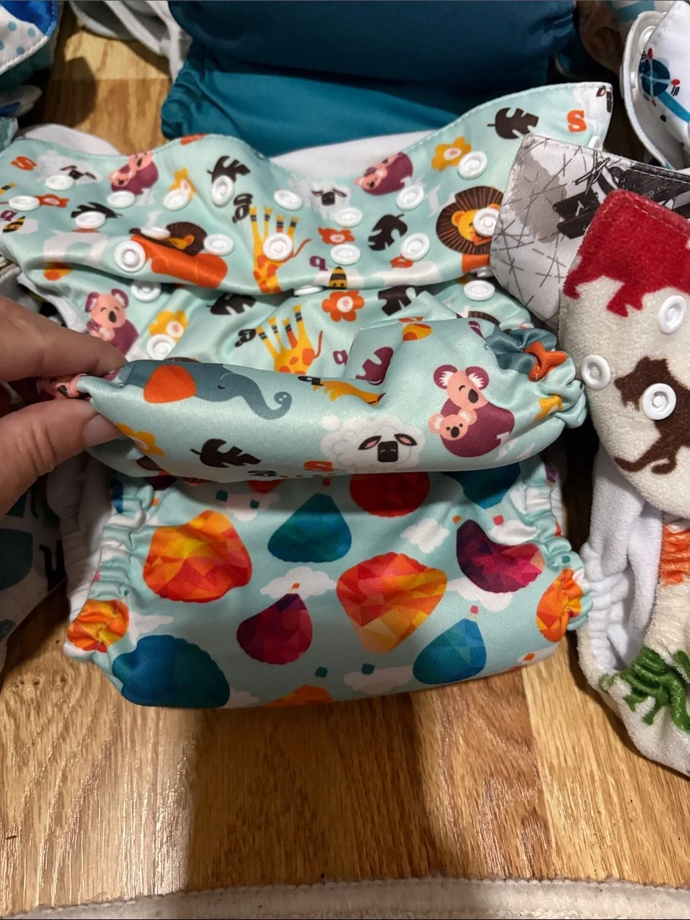 20 Assorted Kids Cloth Diaper Covers and inserts- Multi Color Prints